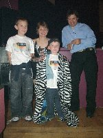 Andrew Maguires sons with Jarrelook and a dodgy zebra...