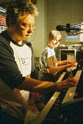 Rehearsals at our Darwen studio, May 2003.