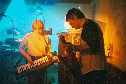 Rehearsals at our Darwen studio, May 2003.