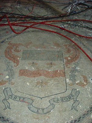 The Blackburn coat of arms and motto...