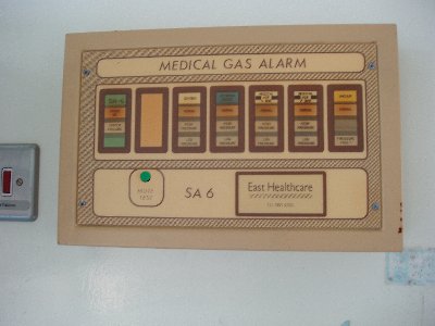 Medical gas monitoring in the theatre...