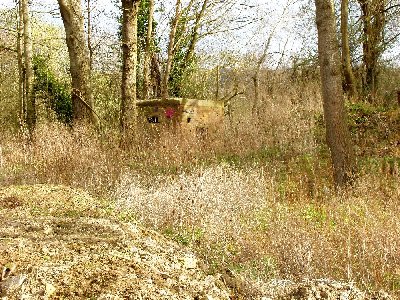 The sidings were defended by a small pillbox a few hundred yards from the entrance...